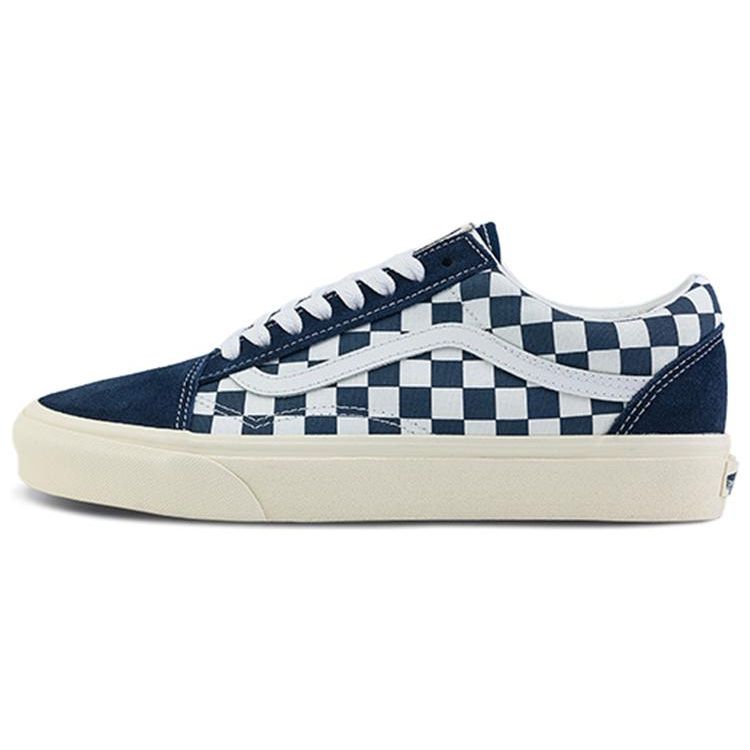 Vans Old Skool Classics Canvas Low-Top Skate Shoes Unisex Sneakers Blue White VN0A5JMI4M0