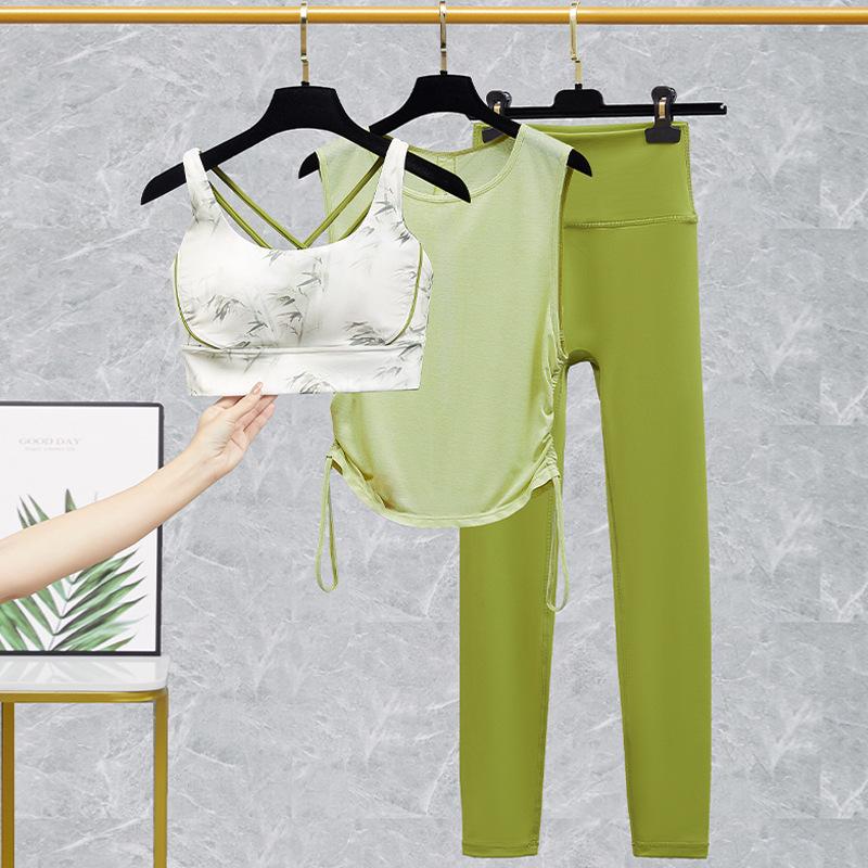 Lulu Women's Yoga Bra and High-Waist Fitness Pants Set - Spring/Summer Activewear