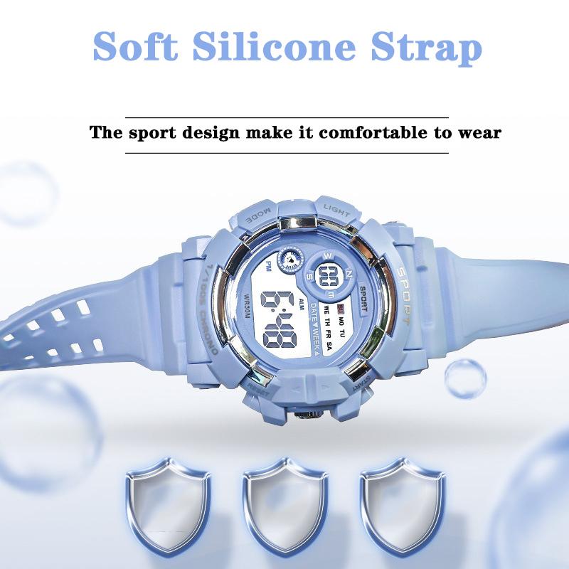 Digital Kids Watch Waterproof Child Sports Watches Multifunction Clock LED Electronic Wristwatch for Kids Boys Girls Gift