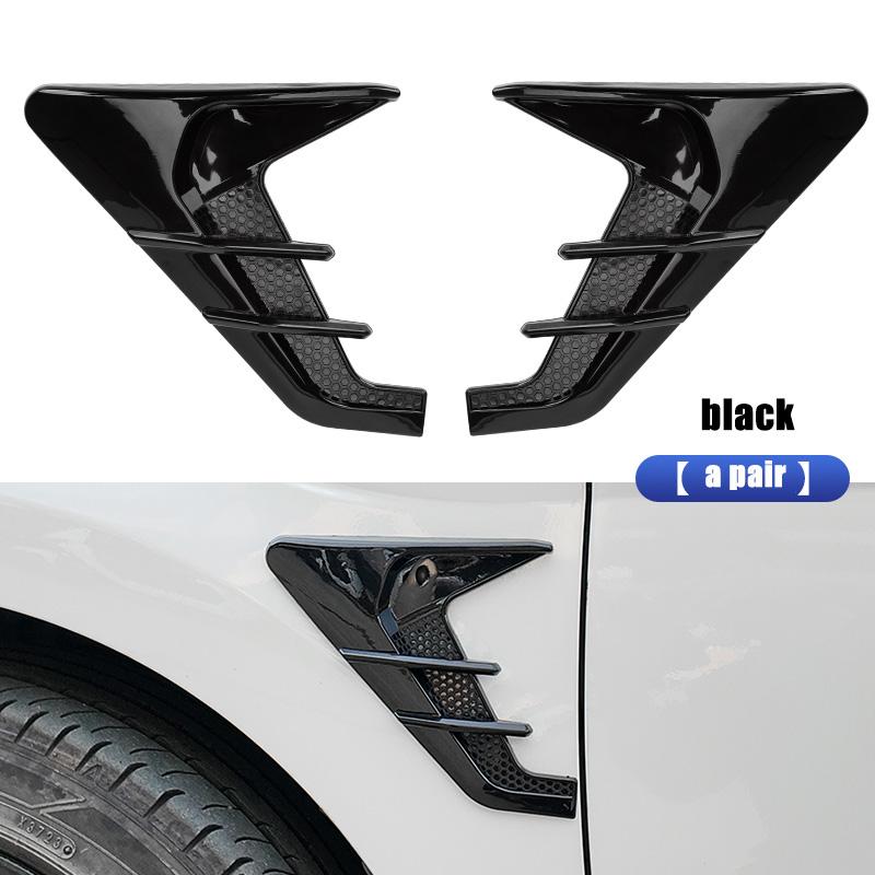 

Car side wing leaf panel decorative sticker, universal modification sticker for the body, sports style appearance upgrade чёрный