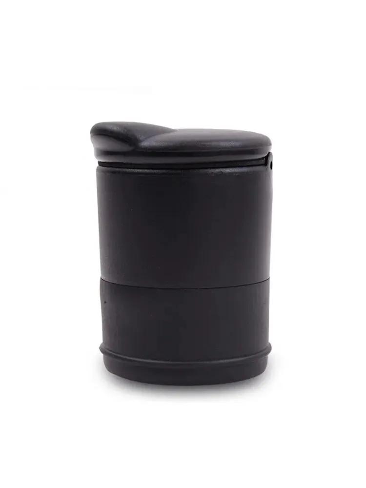 

Car Mini Trash Can, Black Compact Flip Lid Space-saving Vehicle Garbage Bin чёрный