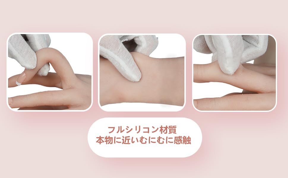 KUMIHO Hand Model, Silicone Hand, Female Hand, Ultra-Realistic, Drawing Hand, Mannequin, Nails, Painting Model, Hand Torso, Women's Hand, with Nails,