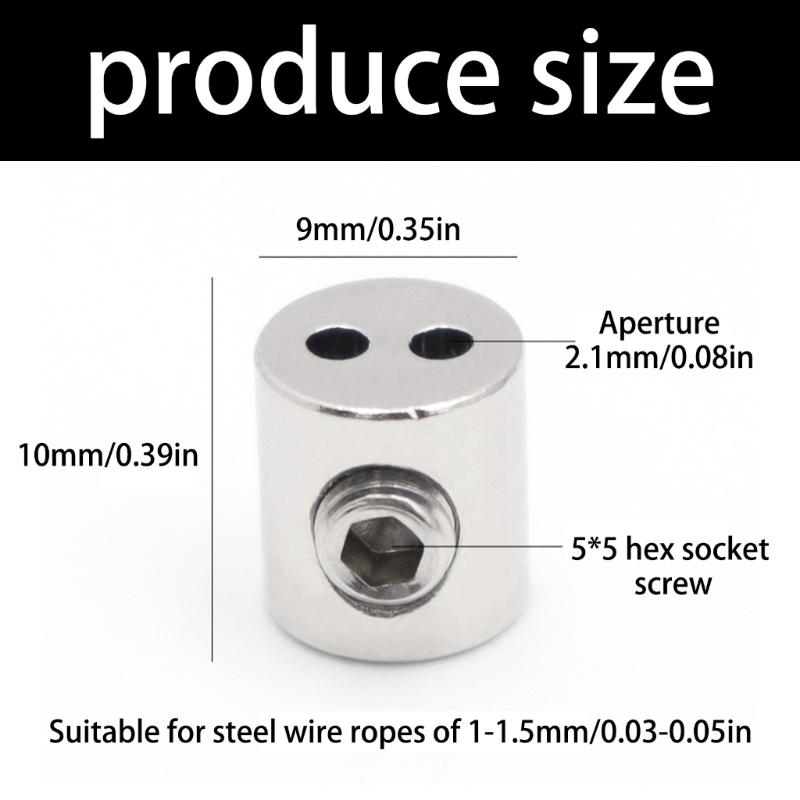 Adjustable Length Steel Cable Fastener Cable Hanging Clip Outdoor Hardware Tool for Multiple Diameter Steel Cables