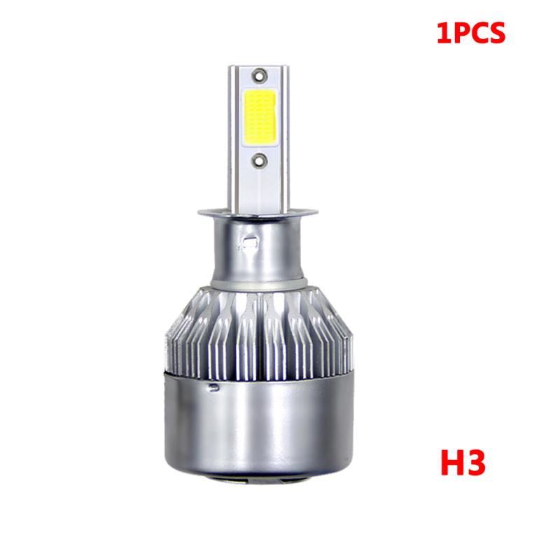 1PC Univerzální vysoce výkonné automatické žárovky C6 Auto LED světlomety - 6000K - bílé světlo