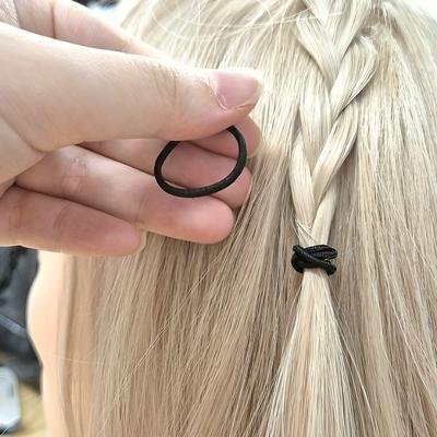 Haargummis für Frauen 2,5 cm Runde Haargummis (100 Stück)