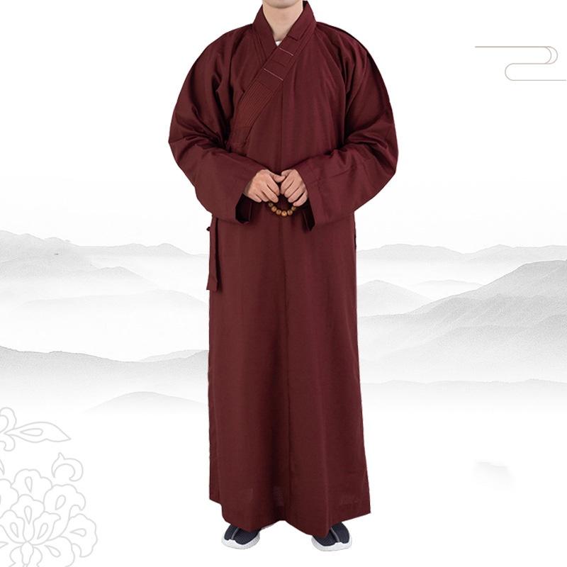 

Традиционная китайская одежда Длинные одежды для буддийских монахов Буддийская одежда для взрослых мужчин Халат для медитации Хайцин Монашеская одежда Мирская одежда Весна 45