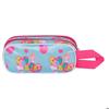 Trousse Double 3D - Hello Kitty Friendship - Bleu - Taille Unique