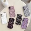 Lace Print Pattern Phone Case For Samsung S25,S24,S21,S22,S23,S30,Ultra,S20,Plus,Fe,Note,10,9,5G Black Cover