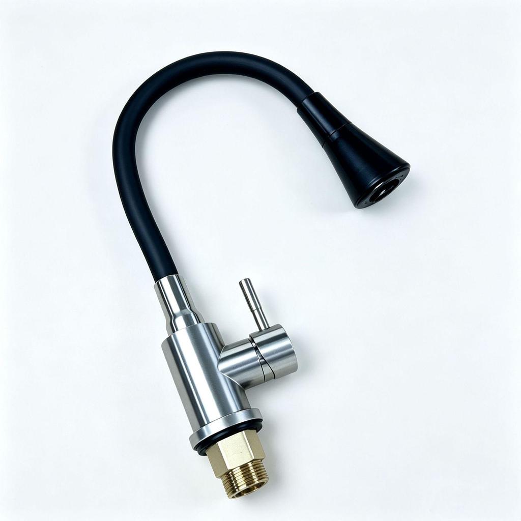 Hot Selling Kitchen Faucet: Silicone Flexible Hose, 360° Rotating Stainless Steel, Cold and Hot Water