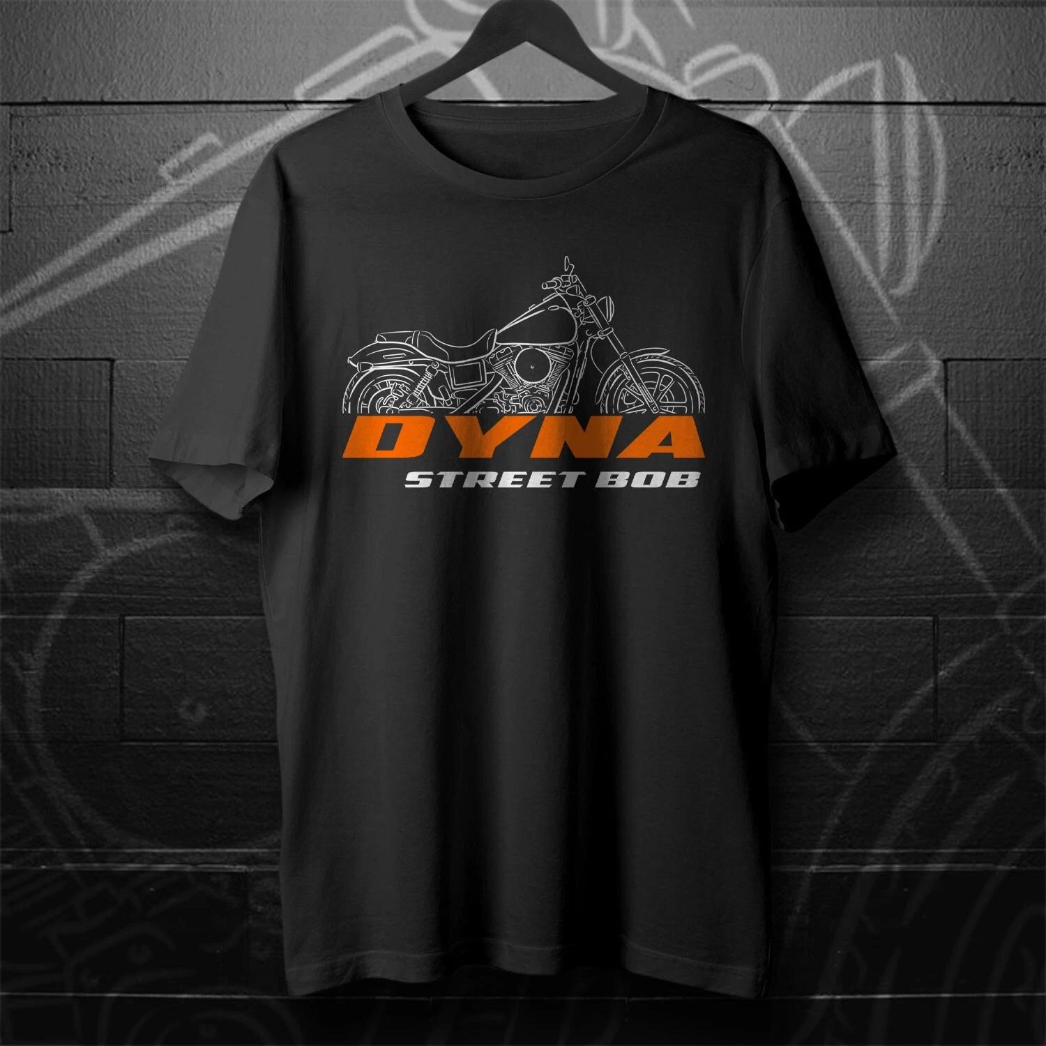 

Black men s and women s T-shirt For Harley-Davidson FXDB Dyna Street Bob 2013-2017- Motorcycle L