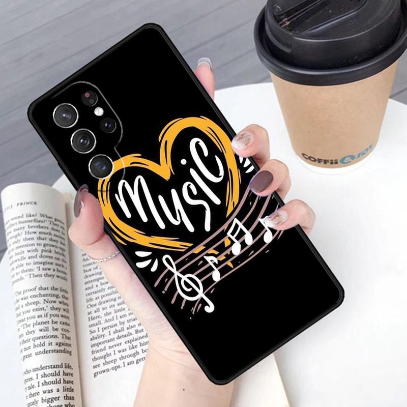 Musical Music Note phone case Cover For Samsung Galaxy S24 S25 Ultra S21 S22 Ultra S10E Note 10 Plus Note 20 FE S23