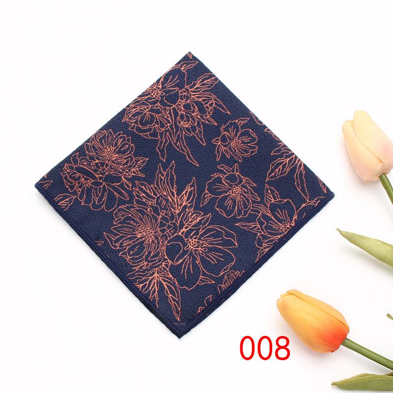 Rael Men'S British Retro Pattern Square Towel Suit Pocket Towel Wedding Business Suit Shirt Batch Handkerchief