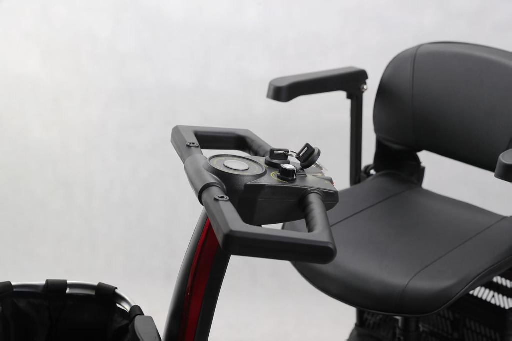 SANWEIPU YL-02G 4-Wheel Mobility Scooter for Seniors 350W Motor 24V 20Ah Battery 8 Inch Wheels Compact Electric Scooter for Elderly