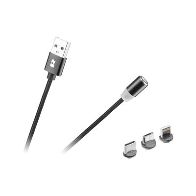 Magnetic USB Cable - USB-C Type C Lightning iPhone Micro USB 3in1 1m Rebel
