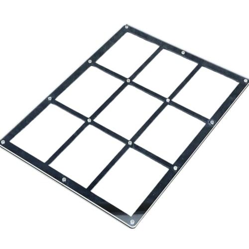 Screw-Down Magnetic Loader, 9-Pack Card Sleeves, Trading Card Case, Protective Magnetic Holder, for Trading Card Collection Storage and Display (Black