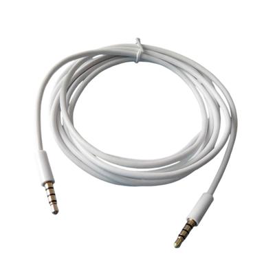 Câble Auditory 3,5 mm Mâle vers Mâle Plaqué Or pour Stéréo et Microphones Large Compatibilité Pour Autoradio Casque