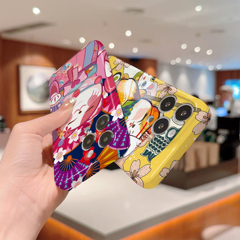 All-inclusive Film Phone Case Cartoon Fashion Design Hard Shell Full Cover Camera Shockproof Protection Case for OPPO Realme OnePlus Infinix Tecno