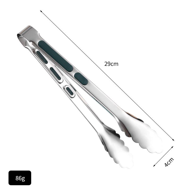 Stainless Steel Anti-Scald BBQ & Roasting Tongs for Bread, Meat, and Steak - Perfect Kitchen & Baking Utensil