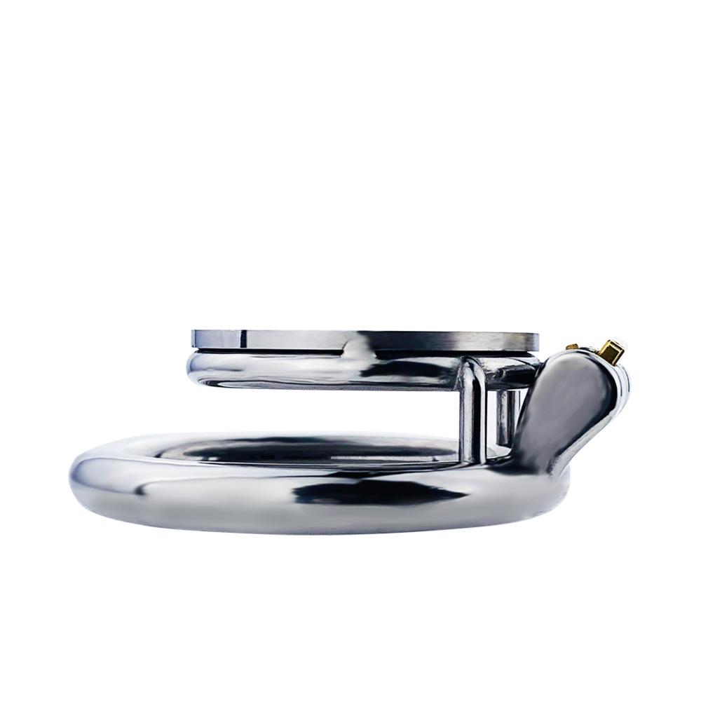 Disc Flat CB Lock Metal Chaste Device Adult Sex Toys Penis Cage Cock Ring Slave Urethral Chastity BDSM