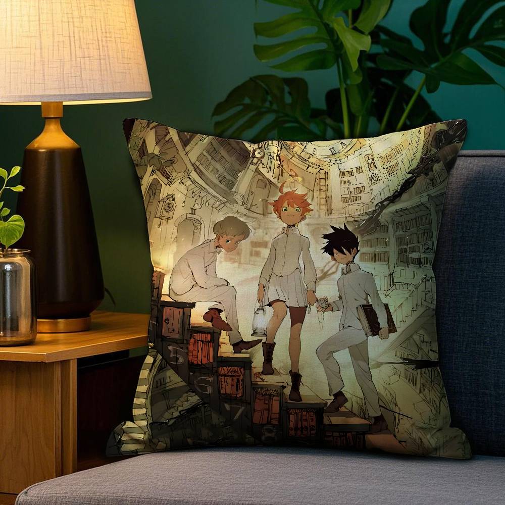 

The Promised N-Neverland Pillow Case Sofa Living Room Bedroom Double-sided Printing Square Cushion Nap Time Cushion Cover 12x12Inch