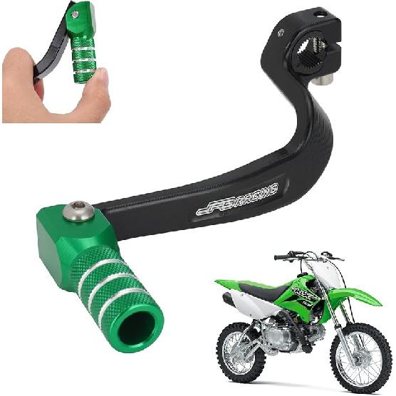 JFG RACING Motorcycle Gear Shifter Folding Shift Lever CNC For KLX 110 KLX110 KLX110L KLX110R 2010- Dirt Pit Bike Black