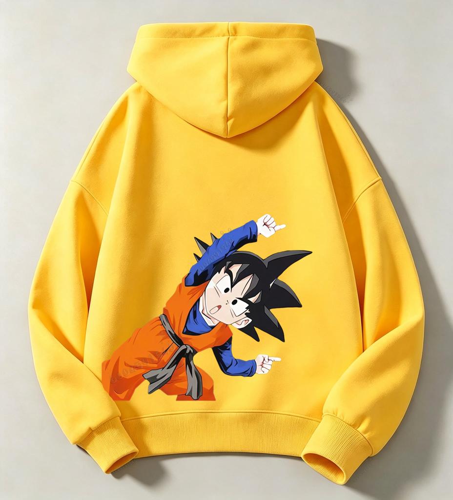 Children's Boys' Hooded Sweatshirt - Dragon Ball - Sun Wukong Print - Double-sided Anime Print Hooded Sweatshirt