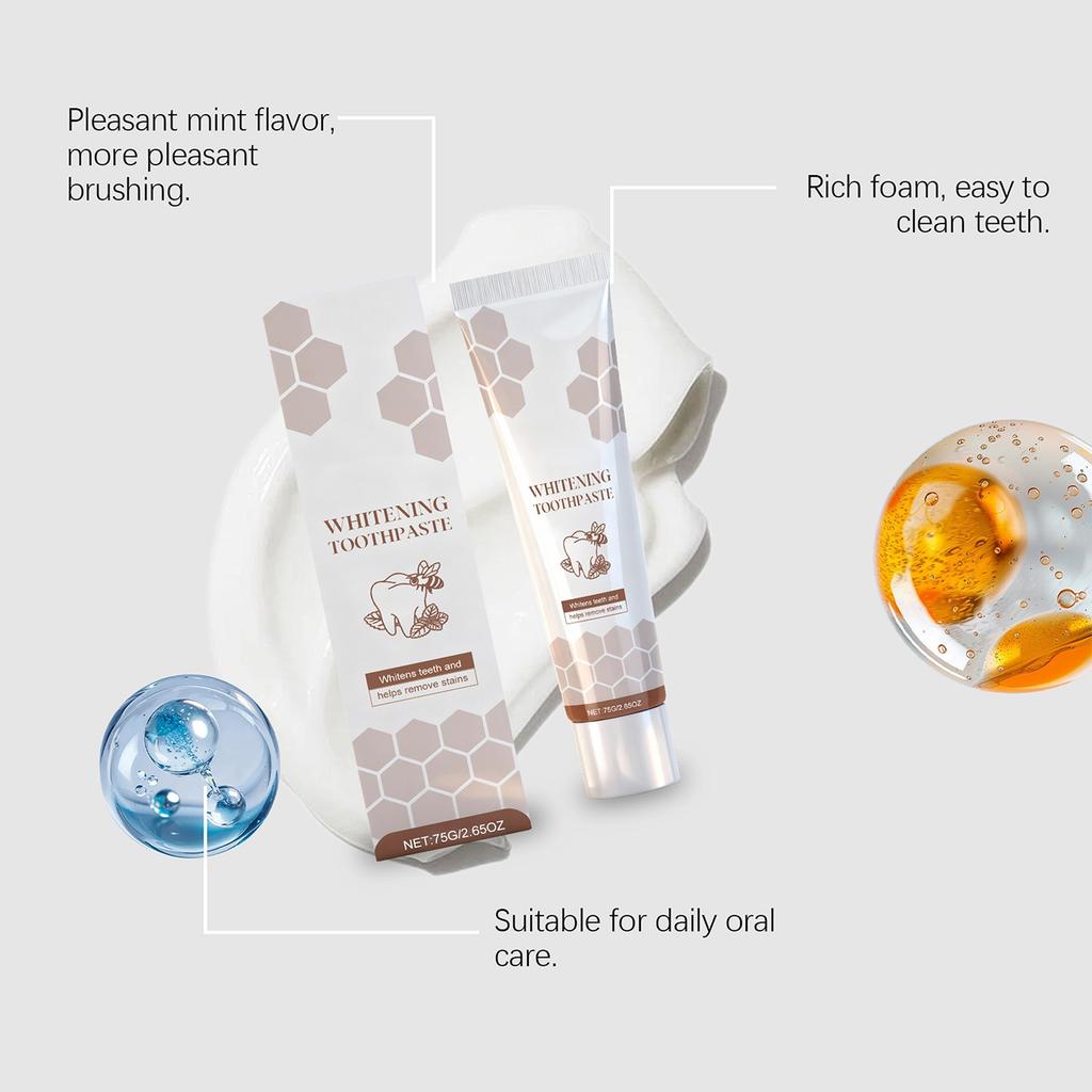 Peppermint Refreshing Toothpaste Freshens Breath, Protects Gums And Solidifies Glaze. Daily Cleaning Oral Care Toothpaste Reduces Tooth Decay.