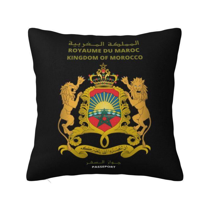 

Custom Moroccan Atlas Lions Morocco Flag Pillow Home Decorative Nordic Cushions for Sofa Square Pillowcase 30x30cm 12x12in