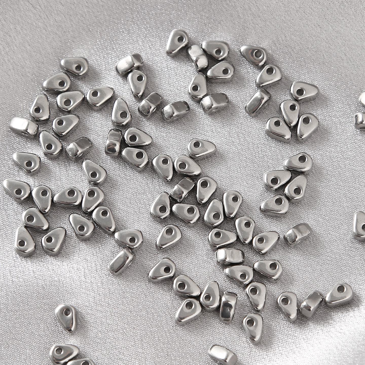 

Irregular Shaped Stainless Steel Spacer Beads for DIY Jewelry and Bracelet Making 1 piece