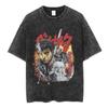 Japanese Anime Berserk Guts Vintage Washed T Shirt Griffith Swordsman Gatsu Sacrifice Zodd T-shirts Unisex Cotton Casual T-Shirt