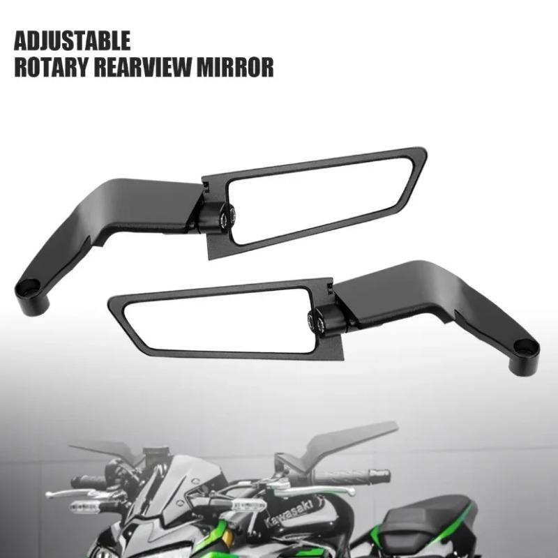 For Kawasaki Z900 Z650 2025 2025 2025 Motorcycle Mirrors Stealth Winglets Mirror Kits Adjustable Mirrors Motorcycle Wing Mirrors
