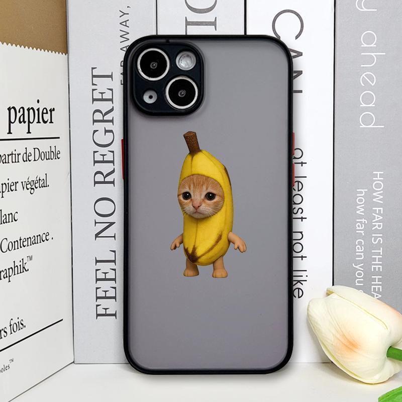 

Креативный Забавный Животные Фрукты Кошка Пара Чехол для Телефона для iPhone 17 16 Pro Max 15 14 13 12 11 XS MAX X XR 7 8 Plus Милый Жесткий Чехол iPhone 15 Pro Max