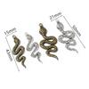 5pcs Antique Silver Color Bronze Snake Charms Pendant DIY Handmade Jewelry Making Accessories Findings for Necklace Bracelet