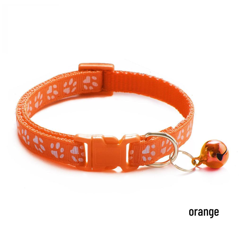 Mehrfarbiges Kätzchenhalsband mit Glöckchen & Hundemuster