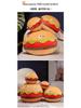 Internet Celebrity Plush Hamburger Pillow - Soft, Creative, and Slow Rebound Sleeping Cushion & Backrest
