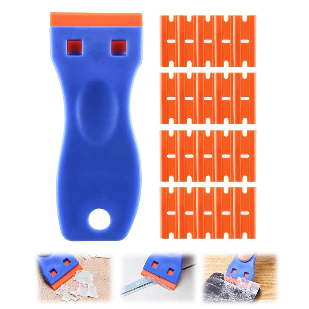 Multipurpose Car Wrap Scraper Set Plastic Blade Sticker Remover for Paint Safe Cleaning, Auto Glass Tint Film Applying Tools