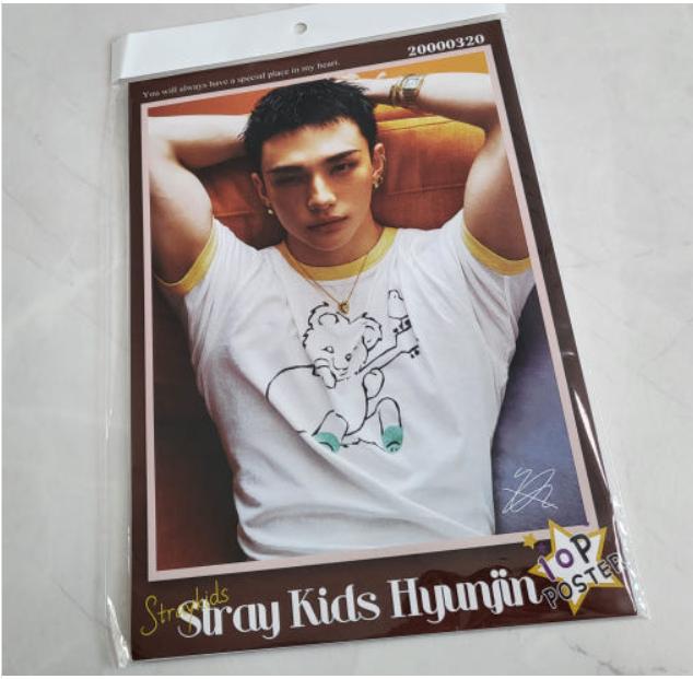 

Набор постеров Хёнджина из Stray Kids 10 шт. A4 – Высококачественный K-pop мерч 1 set
