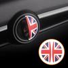 2PCS For MINI Cooper S Accessories Gray Union Jack 3D Car Door Handle Stickers