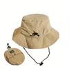 1pz Cappello da Pescatore da Viaggio per Esterno - Cappello a Secchiello Pieghevole Leggero Protezione Solare, Portatile e Riponibile Cappello per Escursionismo Stagione Unica per Campeggio, Spiaggia