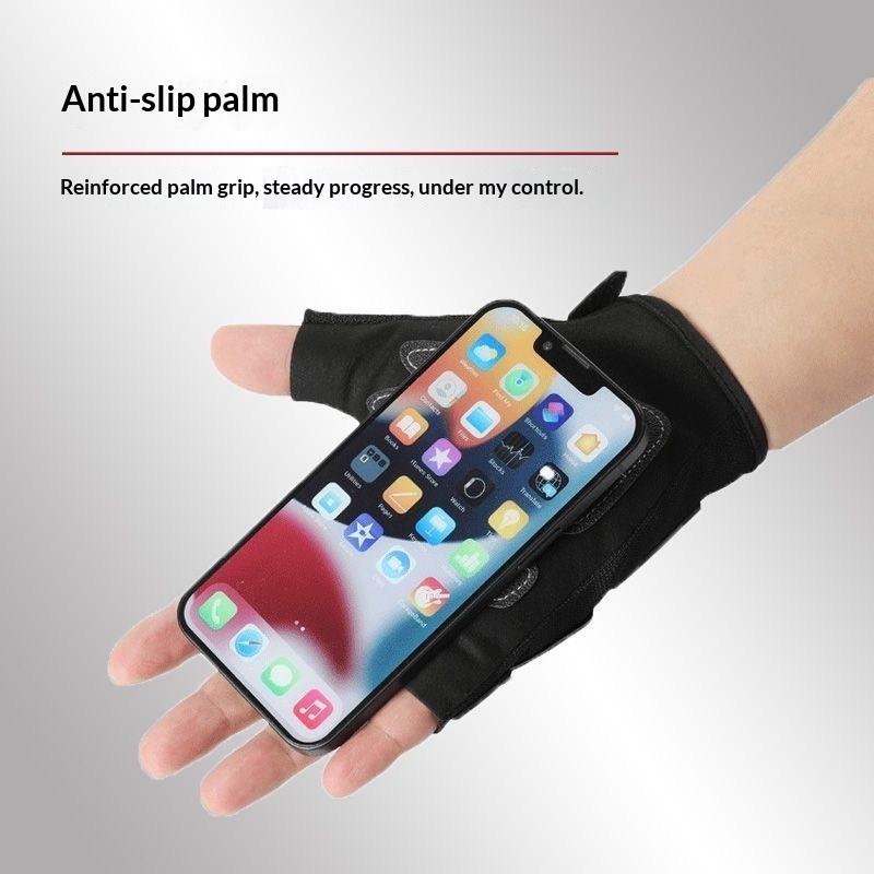 Half Finger Cycling Riding Gloves for Men Waterproof Breathable Protective Anti-Slip Gloves for Outdoor Sports Camping