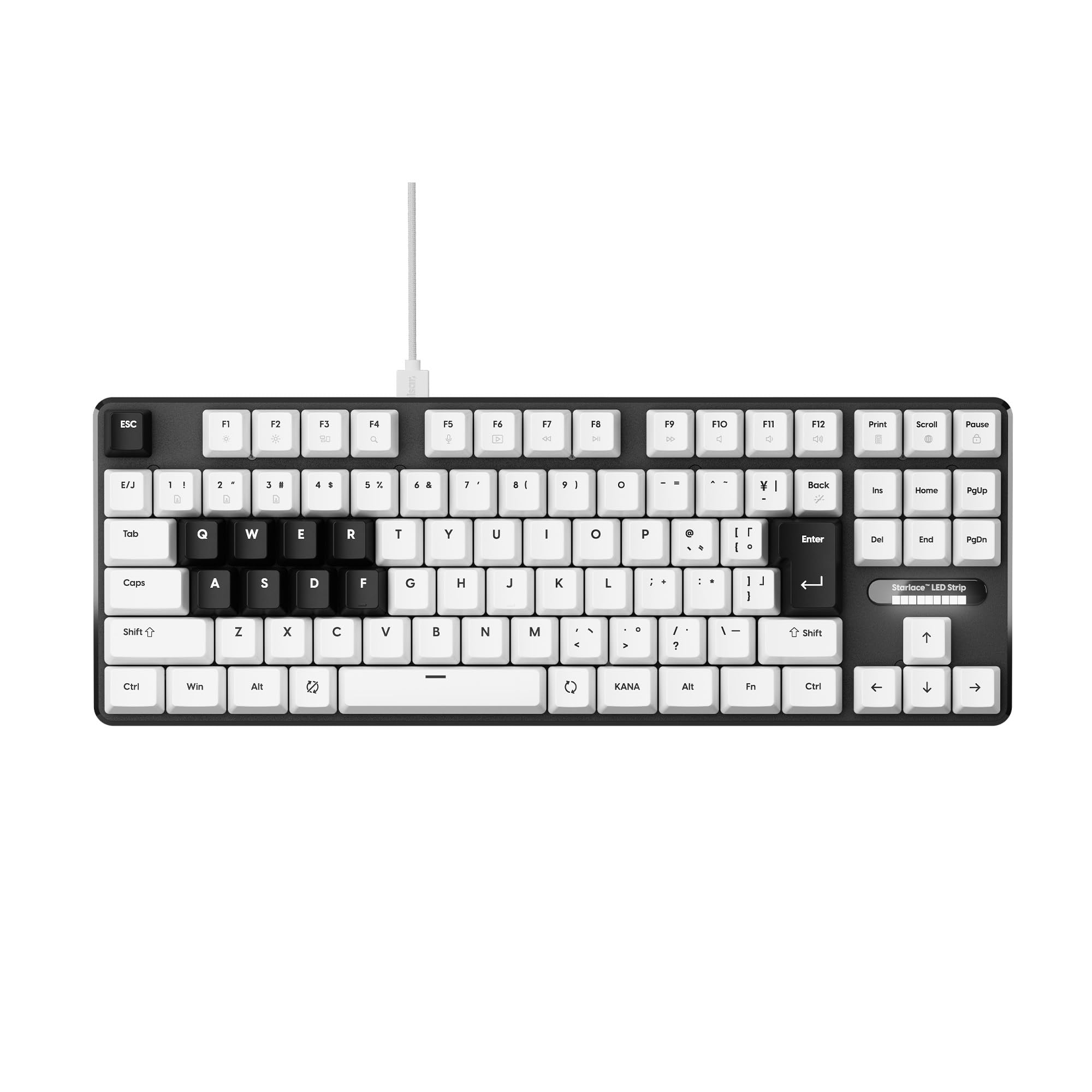 

Pulsar Gaming Gears PCMK 3HE TKL Gaming JIS Japanese 91 Magnetic 8K Polling Rate Keyboard, Layout, Keys, Switches, білий
