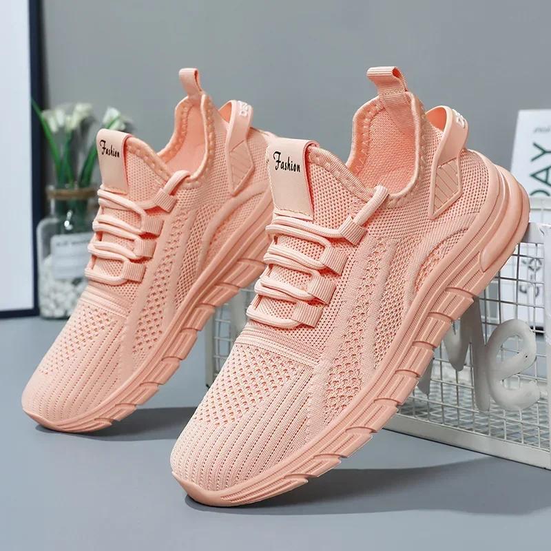 Women's Casual Sneakers New Casual Sneakers Shoes Single Shoes Wholesale Flying Weaving Women's Shoes