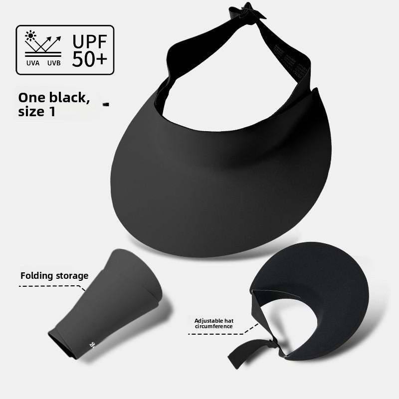 

Sunscreen Cap For Women With Adjustable Nylon Fabric Foldable Sun Protection For Summer Outdoor Activities Style C