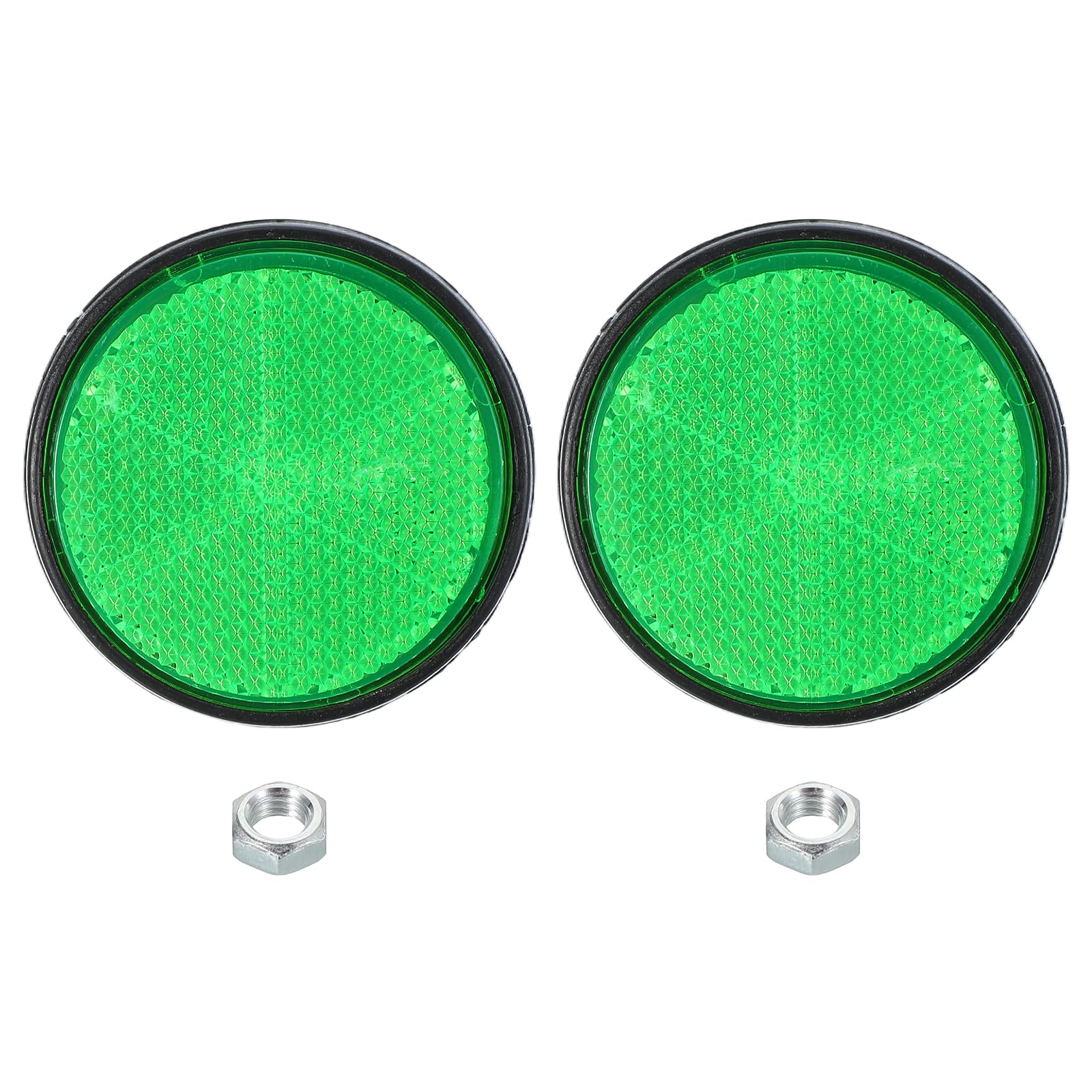 

PATIKIL Круглый задний подъемный ротор, Набор из 2 предостерегающих отражателей безопасности, Пластиковый отражатель 2.36 x 0.33 Inch зелёный