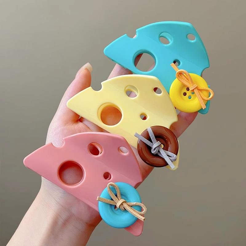 2024 Women's High-End Cute Button Shark Hair Clip