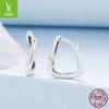 Staggered Geometric Ear Buckle Full Body Silver Simple Premium S925 Sterling Silver Earrings Earrings