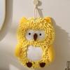 Chenille Hand Towel Owl Design Decorative Washcloth Hangable Rag Chenille Quick Dry Hand Towels For Bathroom For Hotel Home Kids