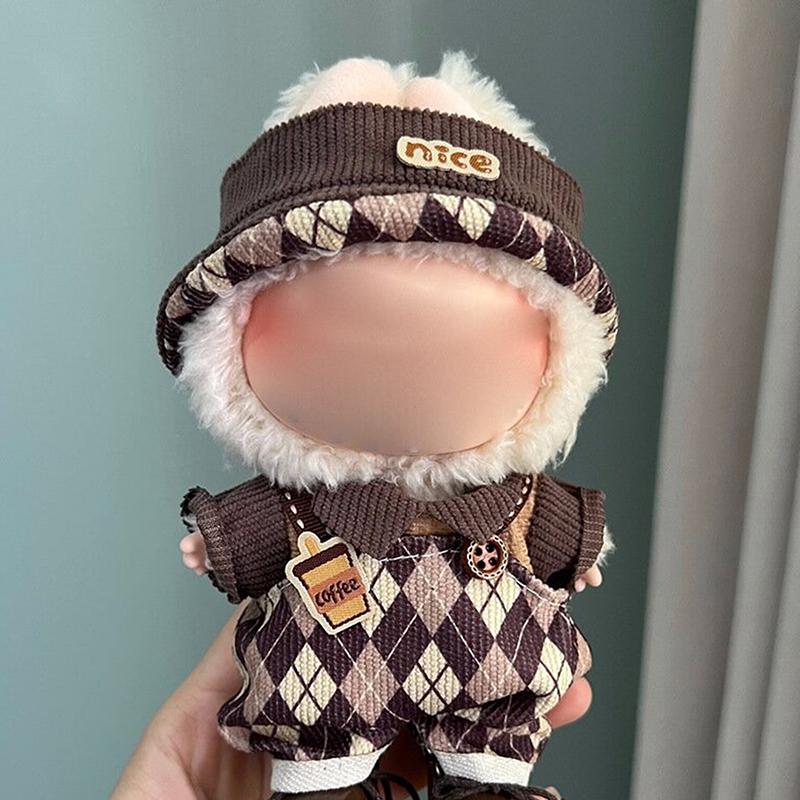 Plush Toy Clothes Set For 17Cm Plush Vinyl  Stylish Outfit Clothes Sports Leisure Suit  Outfit Accessories