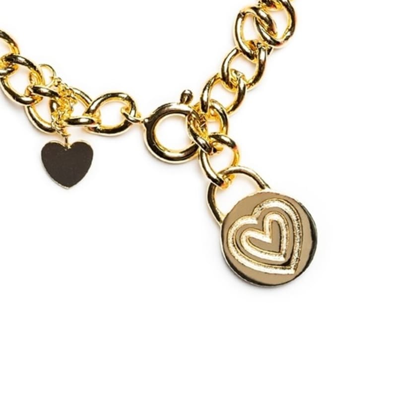 BONBEAU Heart Smile Bold Curve Chain Bracelet