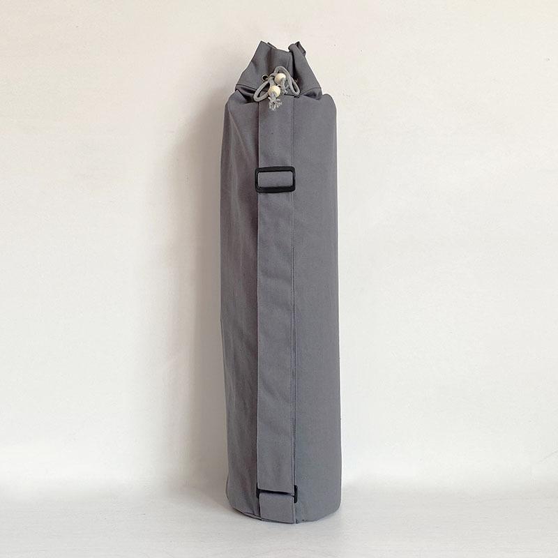 Drawstring Yoga Mat Bag Canvas Gym Mat Bag Big Yoga Backpack Single Shoulder Yoga Mat Case Portable Fitness Bag